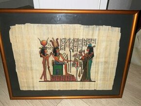 Obrazy, egyptské výjavy na papyruse