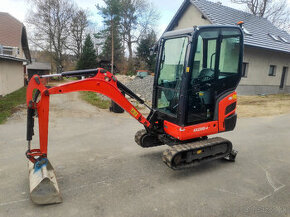 Minibagr KUBOTA KX016-4, 1,65t, roz. pásy, 1500mth