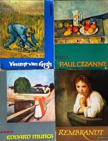 Starožitné artbooky - Van Gogh, Cézanne, Rembrandt, Munch