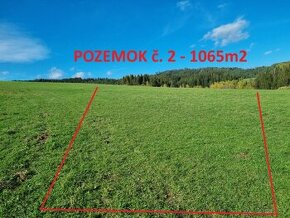 Lacné pozemky blízko intravilánu - Olešná - 2222m2