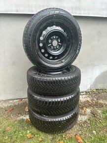 Plechové disky +Zimne pneu Falken 205/60 R16 5x115