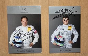 Spengler a Margaritis Mercedes DTM originální autogram