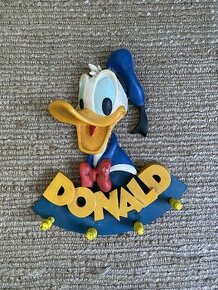 Káčer Donald starý drevený vesiak Disney - 1