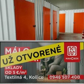 Sklady na krátkodobý  prenájom od 2týždňov od 5€m2. - 1