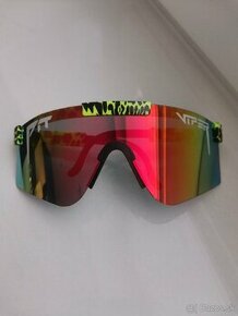 Športové slnečné okuliare Pit Viper - oranžovo zelené