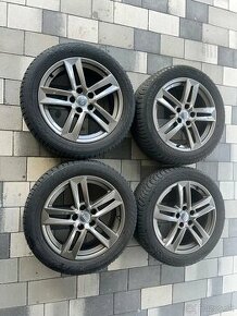 ORIGINAL AUDI A4 B9 DISKY 5x112 225/50 R17 ZIMNE PNEU - 1