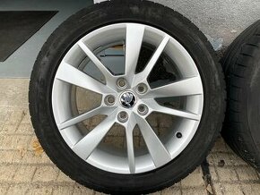 5x112 R17 original Škoda Octavia 3 TRIUS + letné pneu 6mm