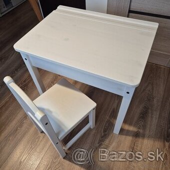 Detský písací stôl +stolička Ikea