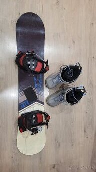 Snowboard komplet doska viazanie topánky