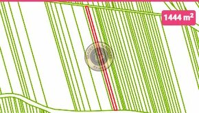 Na predaj orná pôda Buková 1444m2 - 1