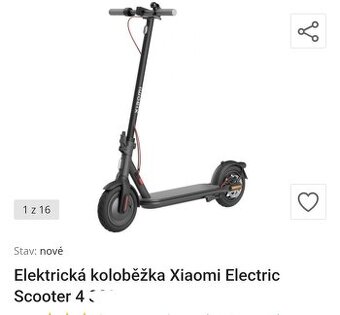 Elektrická kolobežka xiomi scooter 4