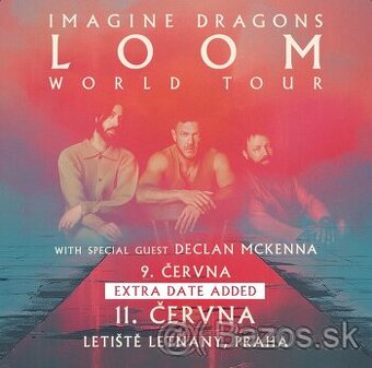 Imagine Dragons Praha 9.6. 2 lístky na sedenie