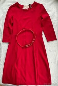 červené šaty púzdrový strih zn Lindex - 1