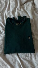 Polo Ralph Lauren mikina (unisex) smaragdovo zelená s vačkam