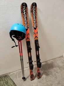 Juniorské detské lyže Rossignol 140cm + palice, prilba