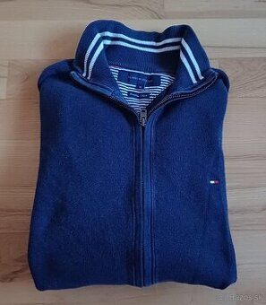 Tommy Hilfiger tmavomodrý zips