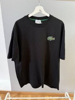 Lacoste oversized tričko - čierne, TH0062