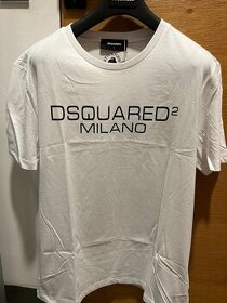 Tričko Dsquared Milano bílé vel. L a XL