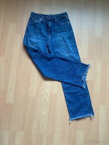 dámské džínsy S, vysoký pás, nižia postava 160cm - 1