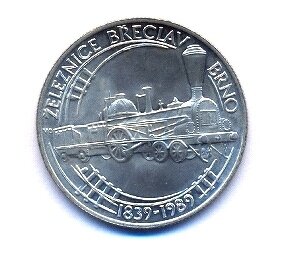 Strieborná minca 50 Kčs