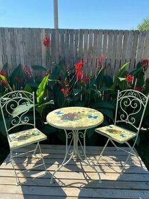 Bistro set Flower 3-dielna, Garden Pleasure