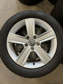 hliníkové disky vw r16, zimné pneumatiky 205/55r16 - 1