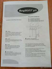 Záhradný plynový gril Berghoff Brevio nepoužitý