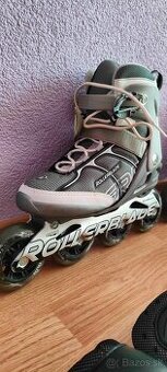 kolieskové korčule,,38,5" ROLLERBLADE + grátis chrániče