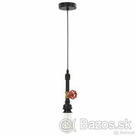 Visiaca lampa industrialna vodovodny kohutik čierna E27 3ks - 1