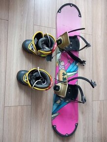 Detský snowboard a topanky