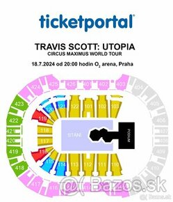 2x Premium Early Entry VIP Package Státie Travis Scott Praha