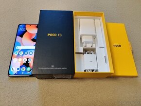 Xiaomi Poco F3 - 5G.  6gb+2gb/128gb.  Modrá metalíza.