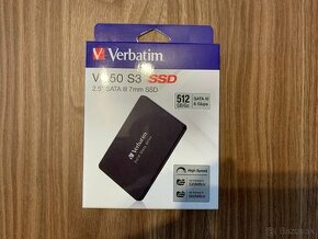 Predám nový SSD disk Verbatim Vi550 S3 512 GB