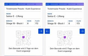 2x Coldplay 24.8 KUBIK EXPERIENCE VIEDEN