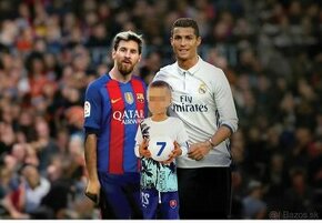 Jedlý obrázok s vlastnou fotkou - s Ronaldo m a Messim