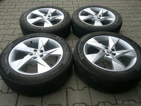 Elektrony Skoda Scala 5x100 r17, letne pneu. 205/55 r17 - 1