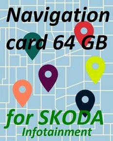 Navigácia 64 GB - Mapy Škoda SuperB, Octávia, Rapid, Kodiaq - 1