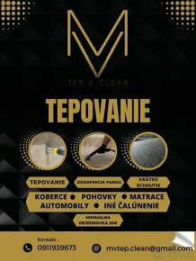 Tepovanie, čistenie parou MVTEP&CLEAN