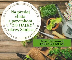 SKALICA-ZO HÁJKY: NA PREDAJ ZÁHRADNÁ CHATKA S POZEMKOM