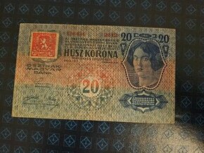 Prodám bankovku 20 kronen 1913