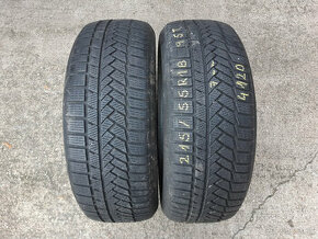 215/55 R18  -2 kusy zimné Continental