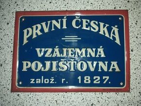 Plechová tabula 1935  PREDANÁ 