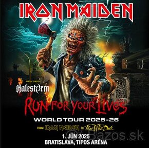 IRON MAIDEN 1.6.2025 BRATISLAVA - lístky na státie