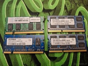 Notebookové pamäte SODIMM DDR2 a DDR3