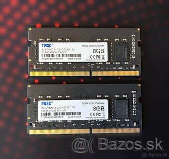 DDR4 3200 16GB (2x8GB Kit) SO-DIMM, nova