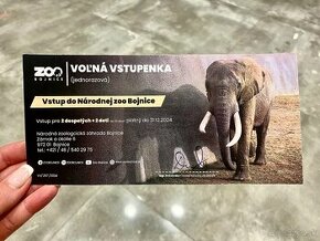 Rodinná vstupenka do ZOO Bojnice