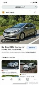 KIA Ceed riadenie