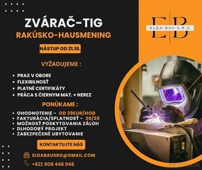 ZVÁRAČ TIG - RAKÚSKO - HAUSMENING