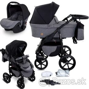 Boston GaGaDumi Travel System 3v1 Baby Kočík Autosedačka Koč