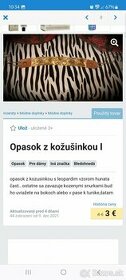 opasok s leopardím vzorom